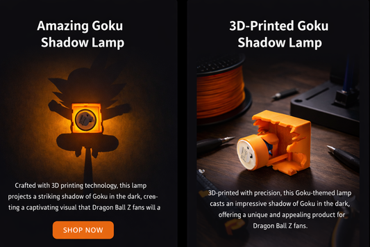 3D Printed Goku Shadow Lamp