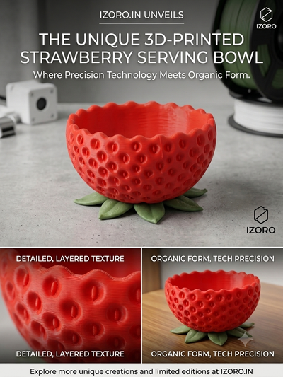 Strawberry Bowl – Decorative Fruit Bowl & Organizer