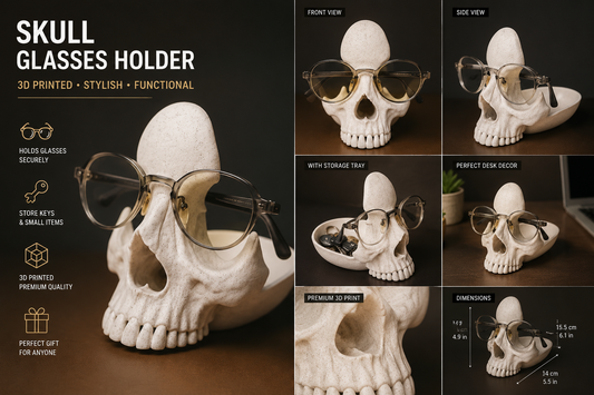 Skull Glasses Holder Bowl